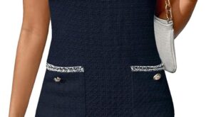 Floerns Women Contrast Trim Mini Dress How It Fits You