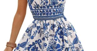 Flowing Elegance Exploring Floerns Floral A Line Summer Dress