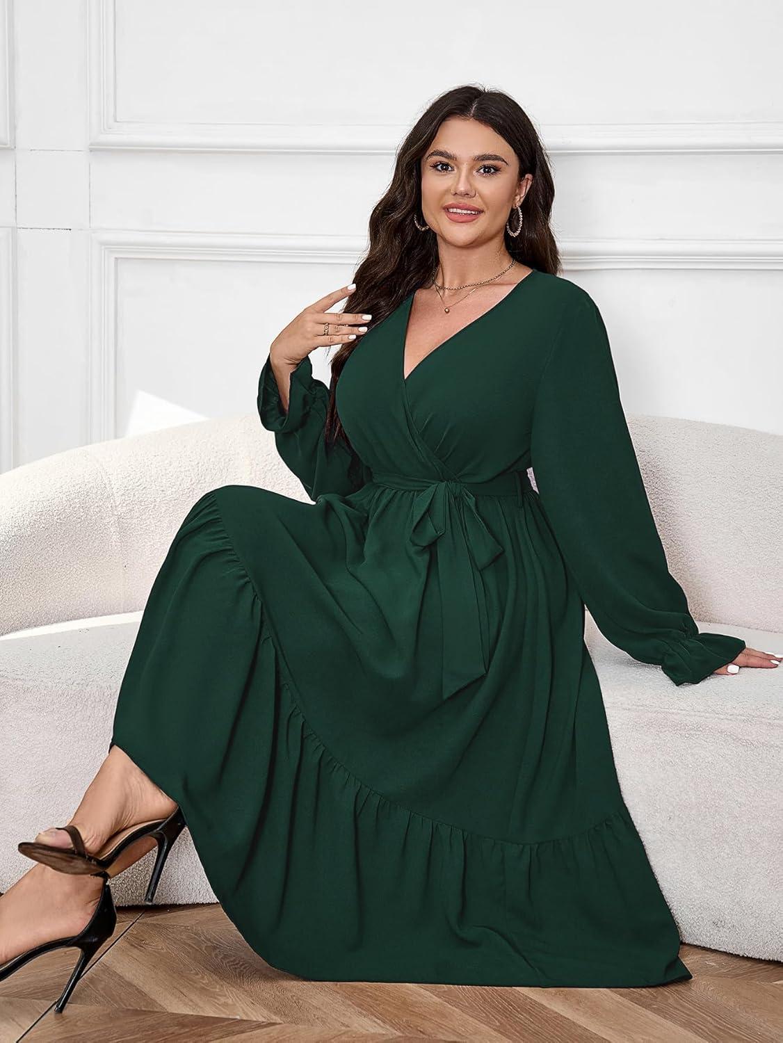 Flowy Elegance: Exploring ⁤SCOMCHIC's Plus Size Maxi Dress