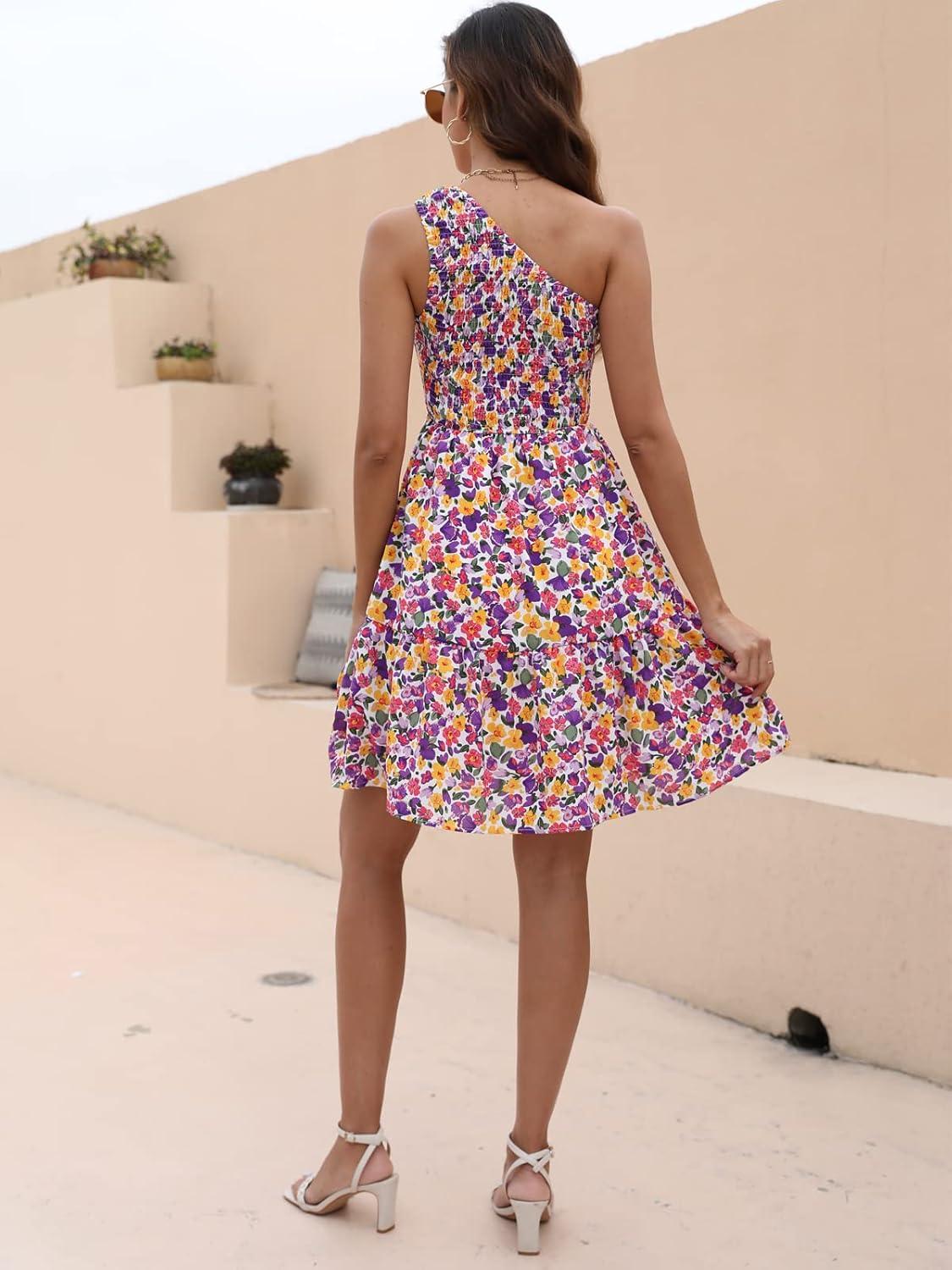 Flowy & Floral: Exploring the 2024 Naggoo One-Shoulder Dress
