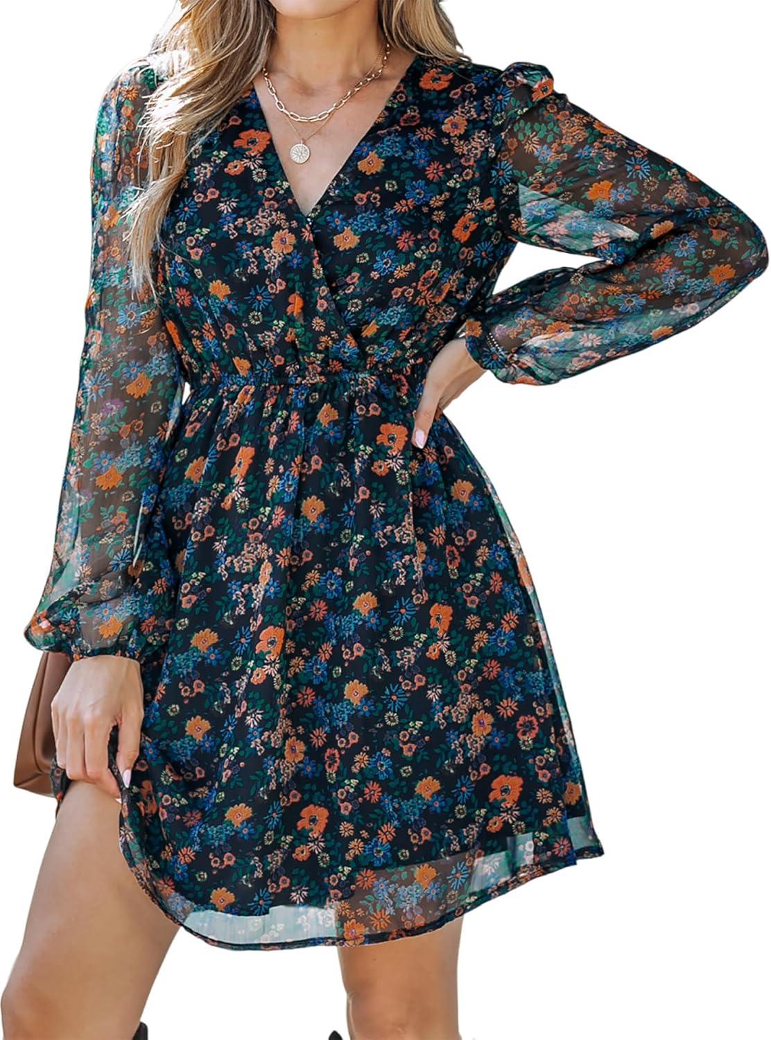 Flowy Spring to Autumn: Exploring CUPSHE's Mini V Neck dress