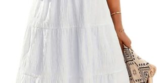 Flowy Summer Style Exploring Shenhe Sleeveless Midi Dress With Pockets