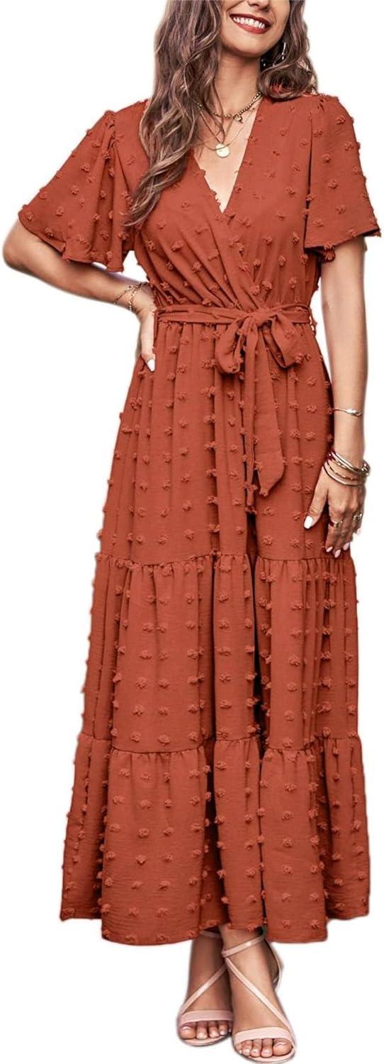 Flowy Swiss Dot Maxi Dress: Summer Style for Every Occasion Flowy Swiss Dot Maxi Dress: Summer Style for Every Occasion