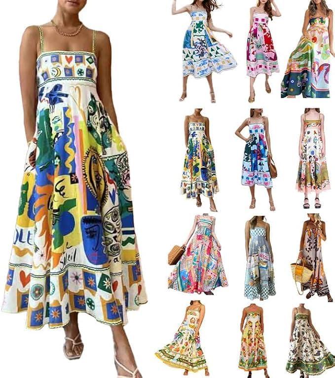 generic Women's Boho Pattern Dress for your beach days