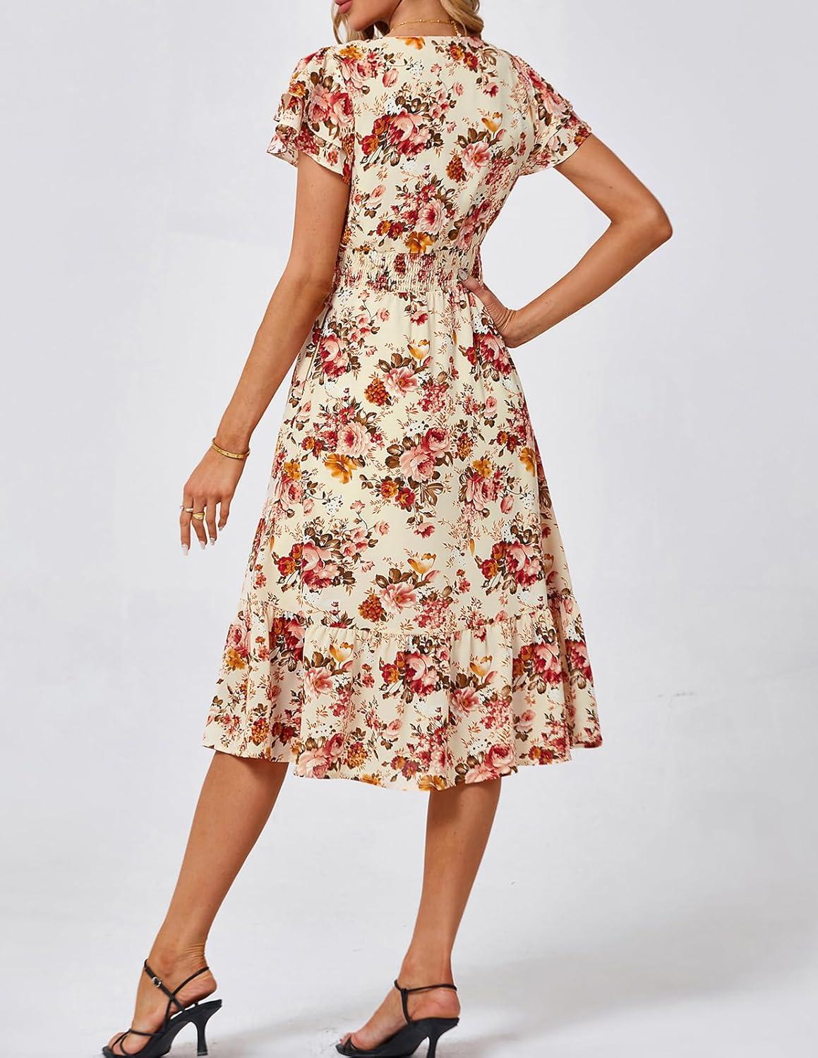 JASAMBAC Floral Midi Dress you'll reach ‍for on hot days