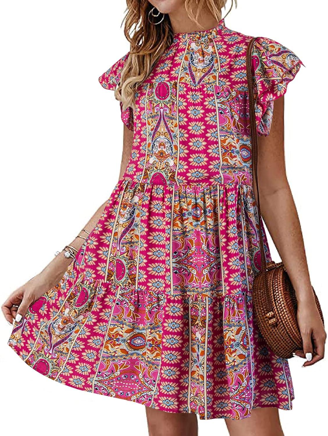 KIRUNDO Boho Mini Dress Review: Flowy, Floral, and Perfectly Casual
