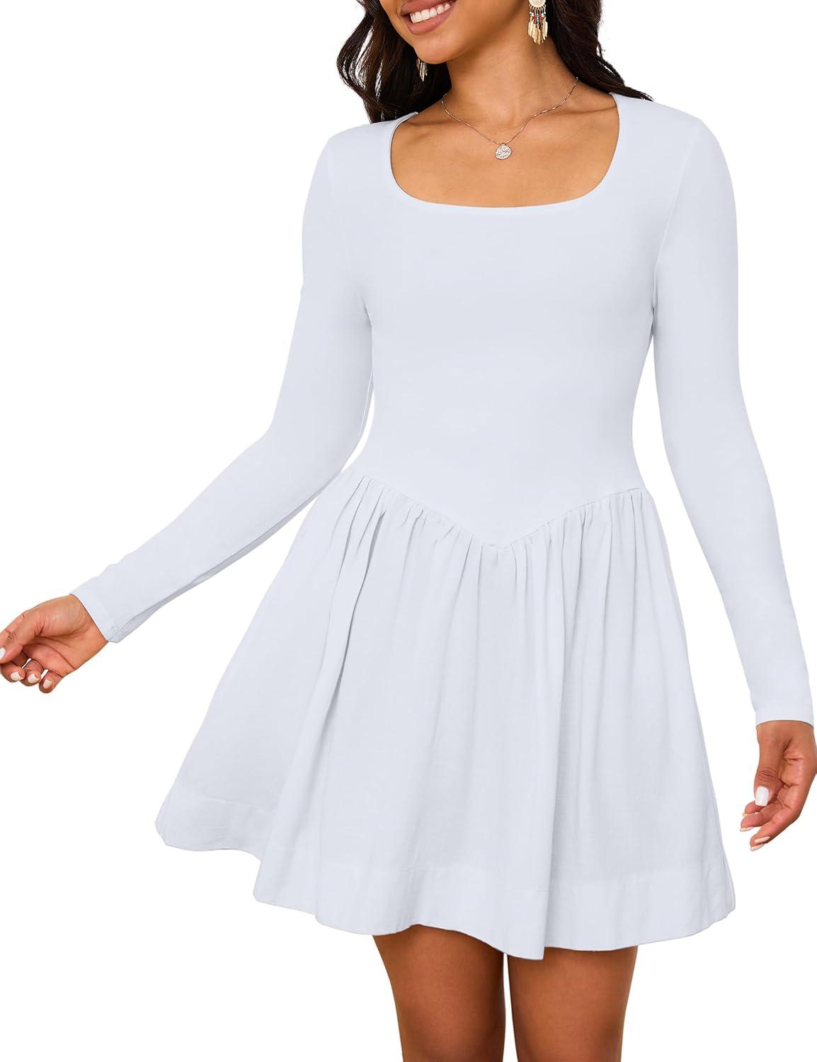 Livtany Long Sleeve Mini Dress: Stylish Comfort in Every Detail