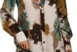 Makemechic Women Tie Dye Button Down Shirt Dress On You