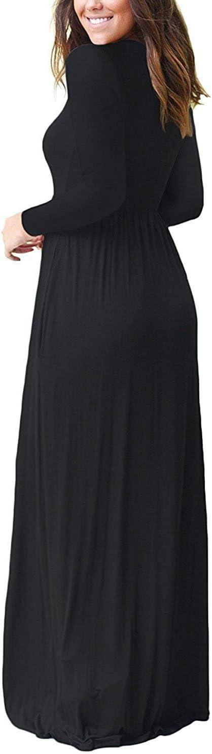 MISFAY Women's Maxi dress with Pockets on your school run