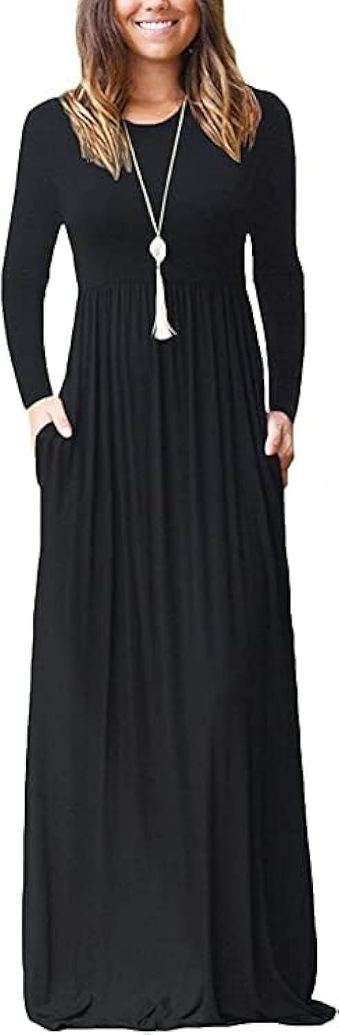 MISFAY Women’s Maxi Dress with Pockets on your school run MISFAY Women’s Maxi Dress with Pockets on your school run