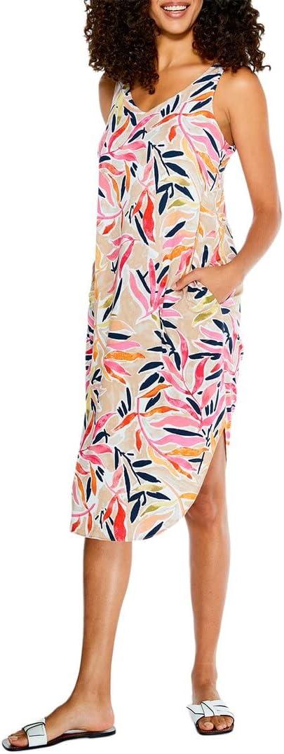NIC+ZOE Women's Sunrise Floral Tank Dress for your errands