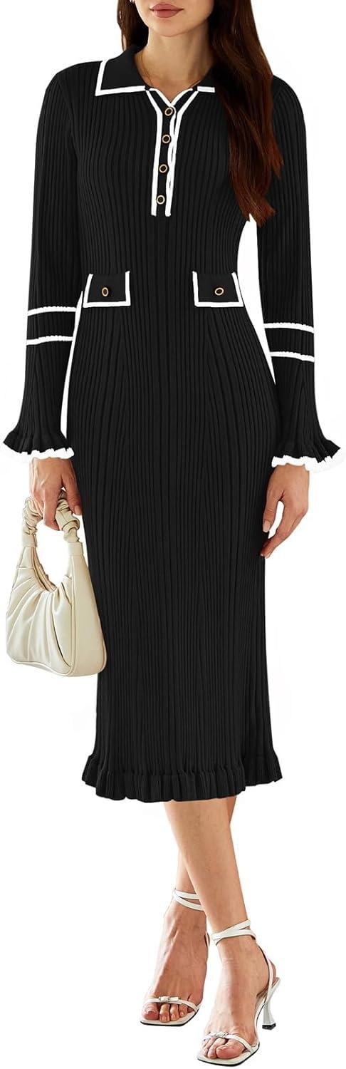 Pink Queen V Neck Bodycon Sweater Dress, you can layer Pink Queen V Neck Bodycon Sweater Dress, you can layer