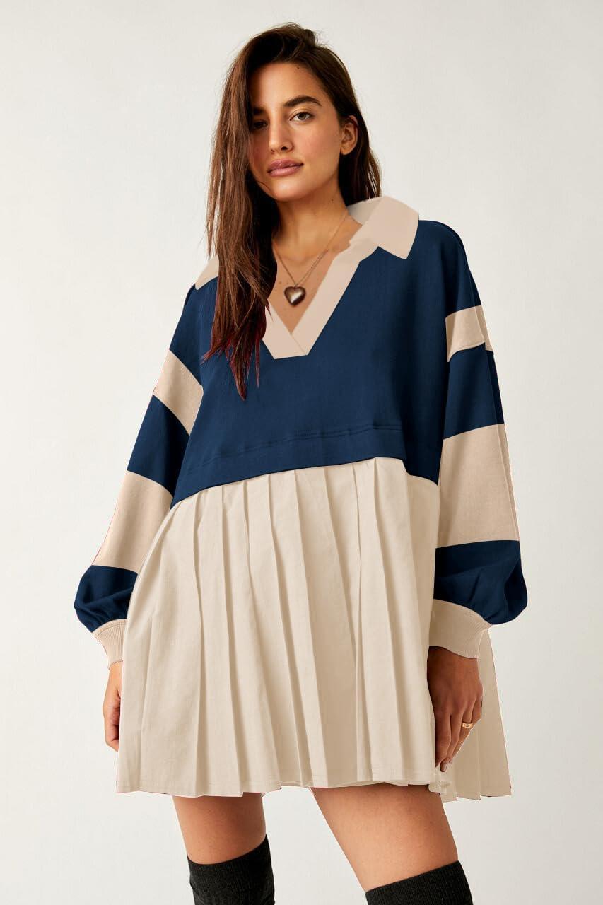 SAUKOLE Women's Oversized Sweatshirt Dress for your errands