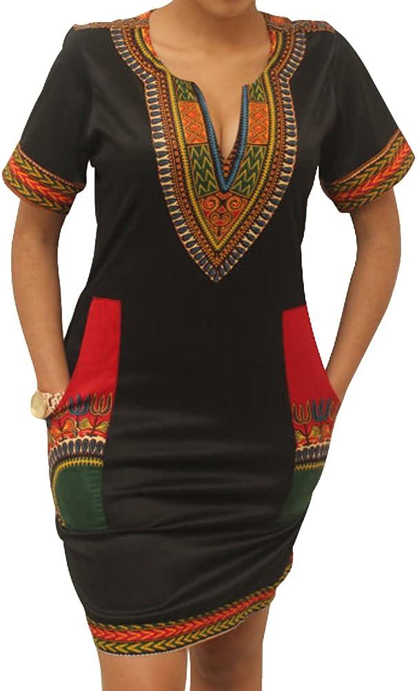 SheKiss Womens African Attir Bohemian Dashiki for your days SheKiss Womens African Attir Bohemian Dashiki for your days