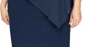 Sl Fashions Plus Size Capelet Dress Style Meets Comfort