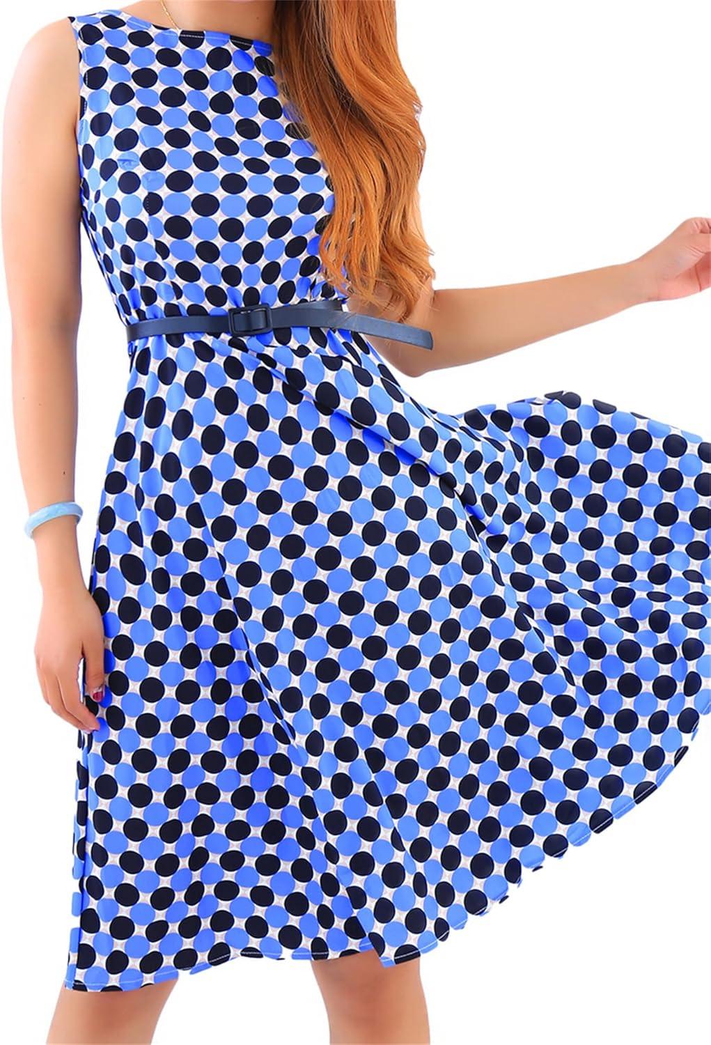 Stepping Back‌ in Time: Exploring the charm of OMZIN's ​Vintage Midi Dress