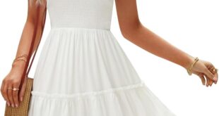 Summer Vibes Exploring The Spaghetti Strap Smocked Mini Dress