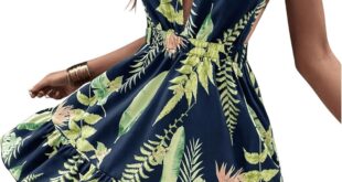 Sweatyrocks Women Deep V Halter Mini Dress You Reach For