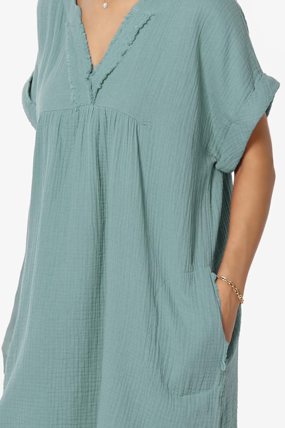 TheMogan Women's Casual Mini‌ Dress you wear on warm days