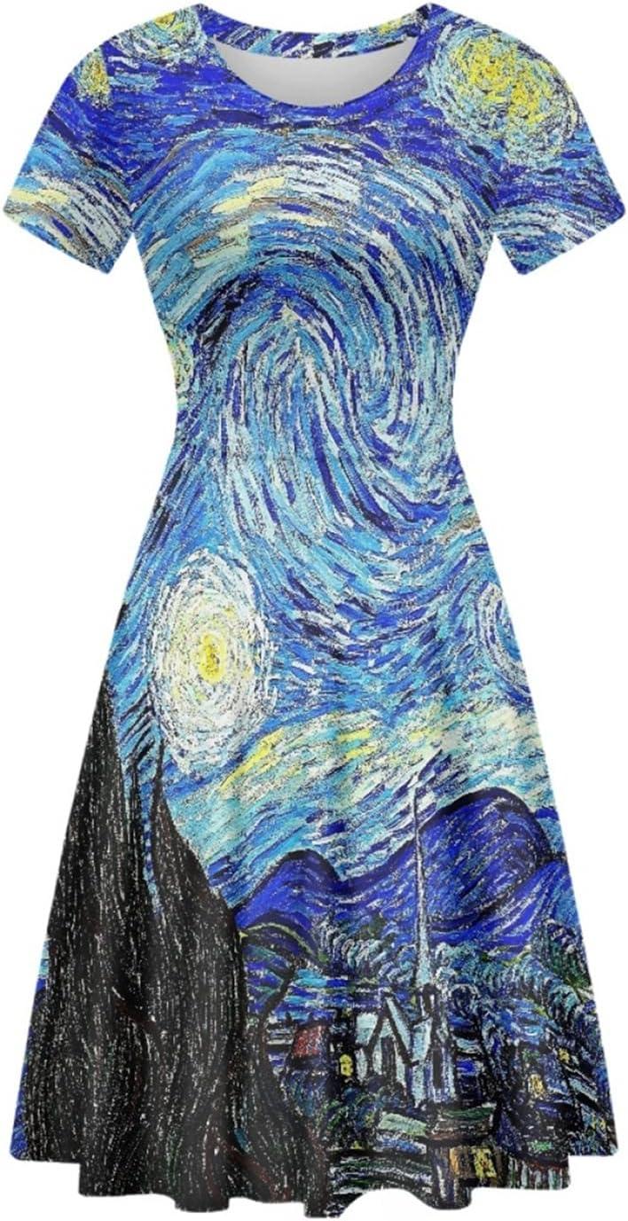 Wearing Art: Exploring the Van Gogh 3D Print Summer Dress