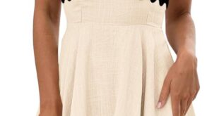 Wenrine Summer Mini Dress Style And Comfort With Adjustable Straps