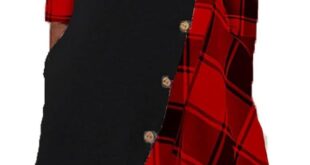 Women Plaid Splicing Long Sleeve Maxi Dress You Ll Wear