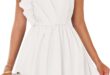 Zesica Women One Shoulder Ruffle Dress For Your Day Out