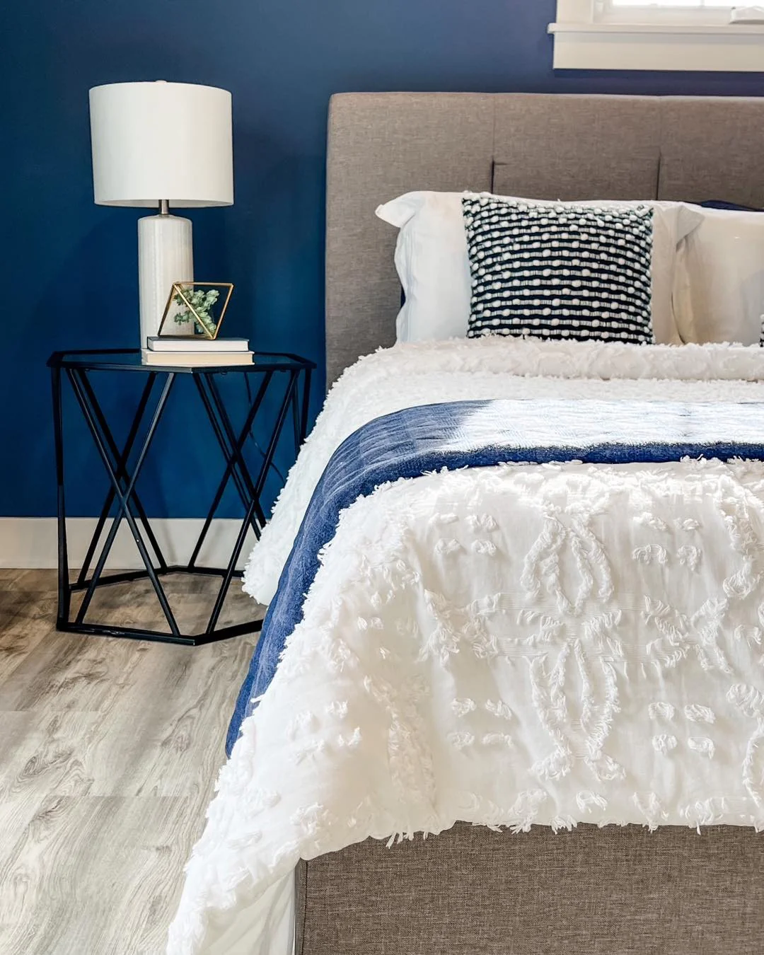 Modern Coastal Blue Bedroom
