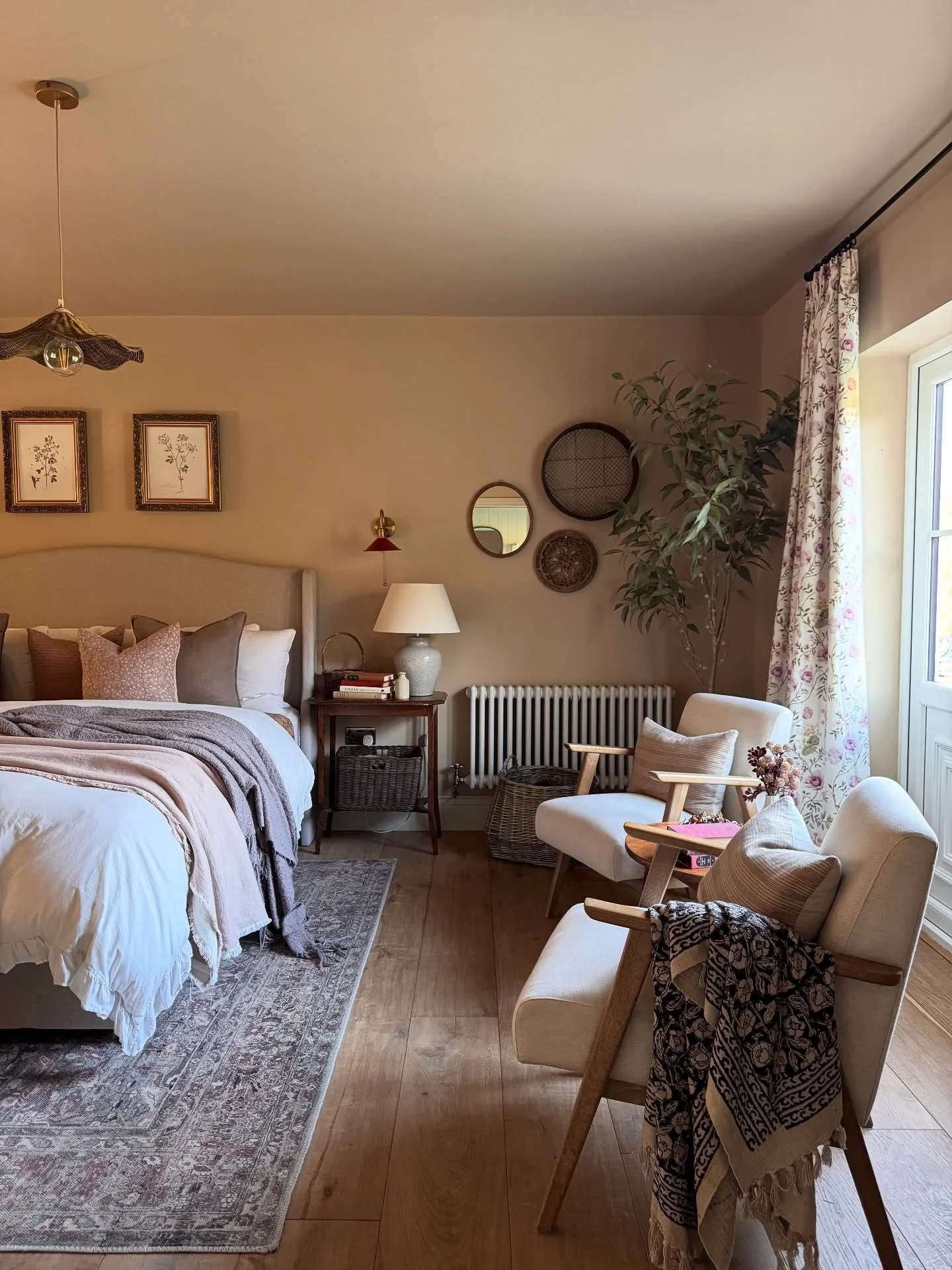 Cozy Bedroom with Soft Earthy Tones