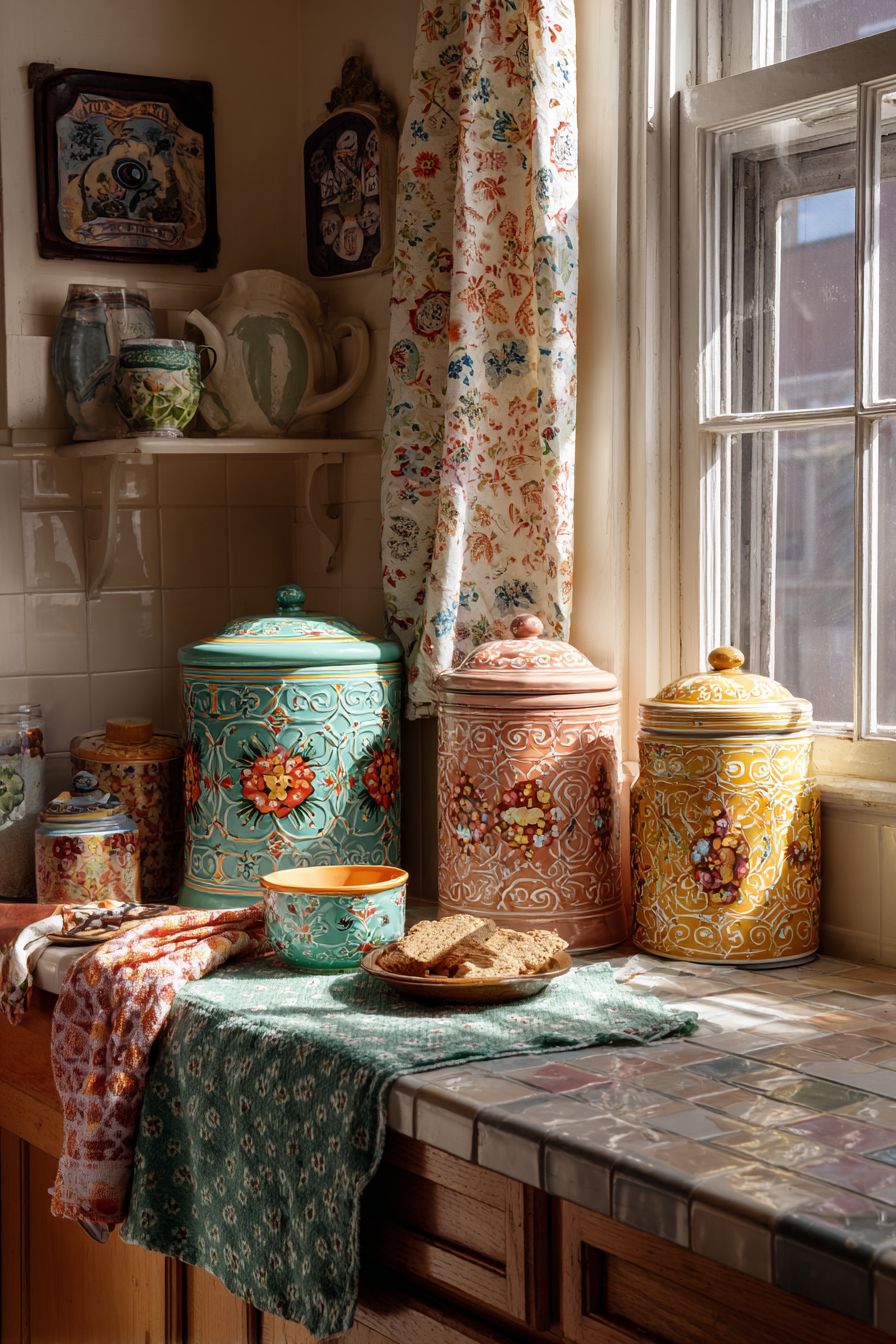 Add Vintage Flour Canisters
