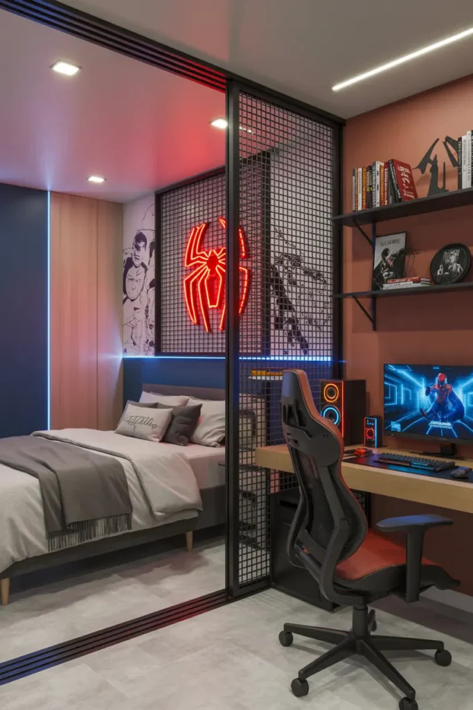 Integrated Bedroom and Gaming Station