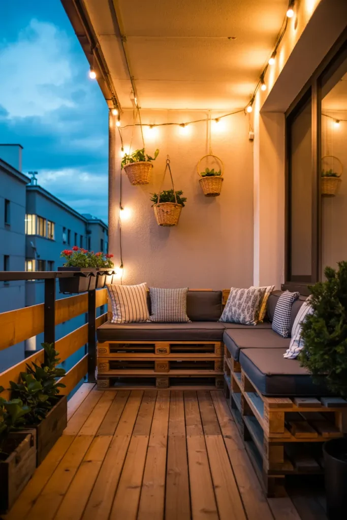 Rustic Balcony Glow