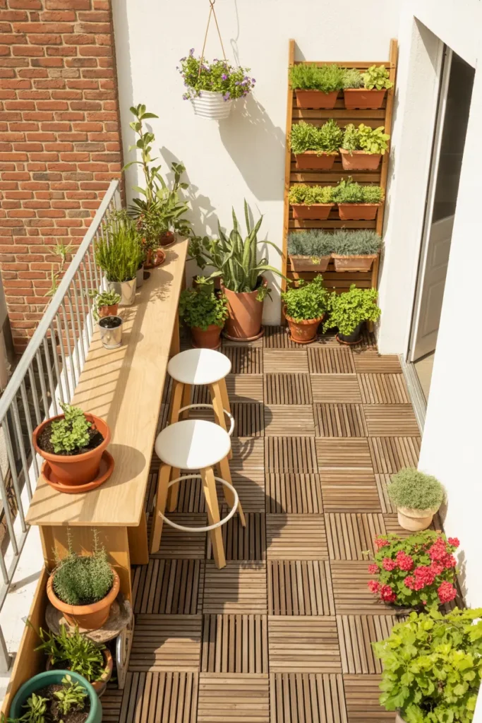 Verdant Balcony Garden