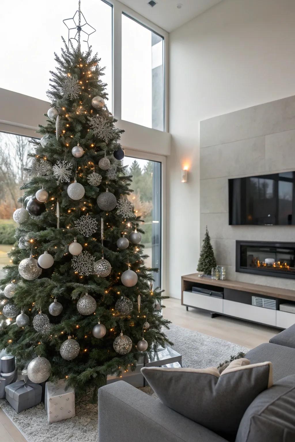 Modern elegance with neutral tones.