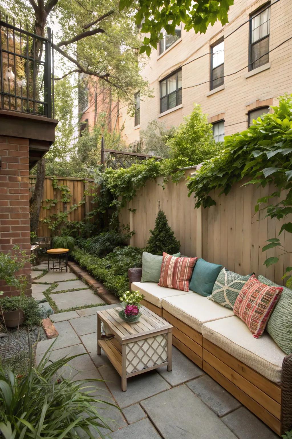 Find comfort in a snug seating nook.