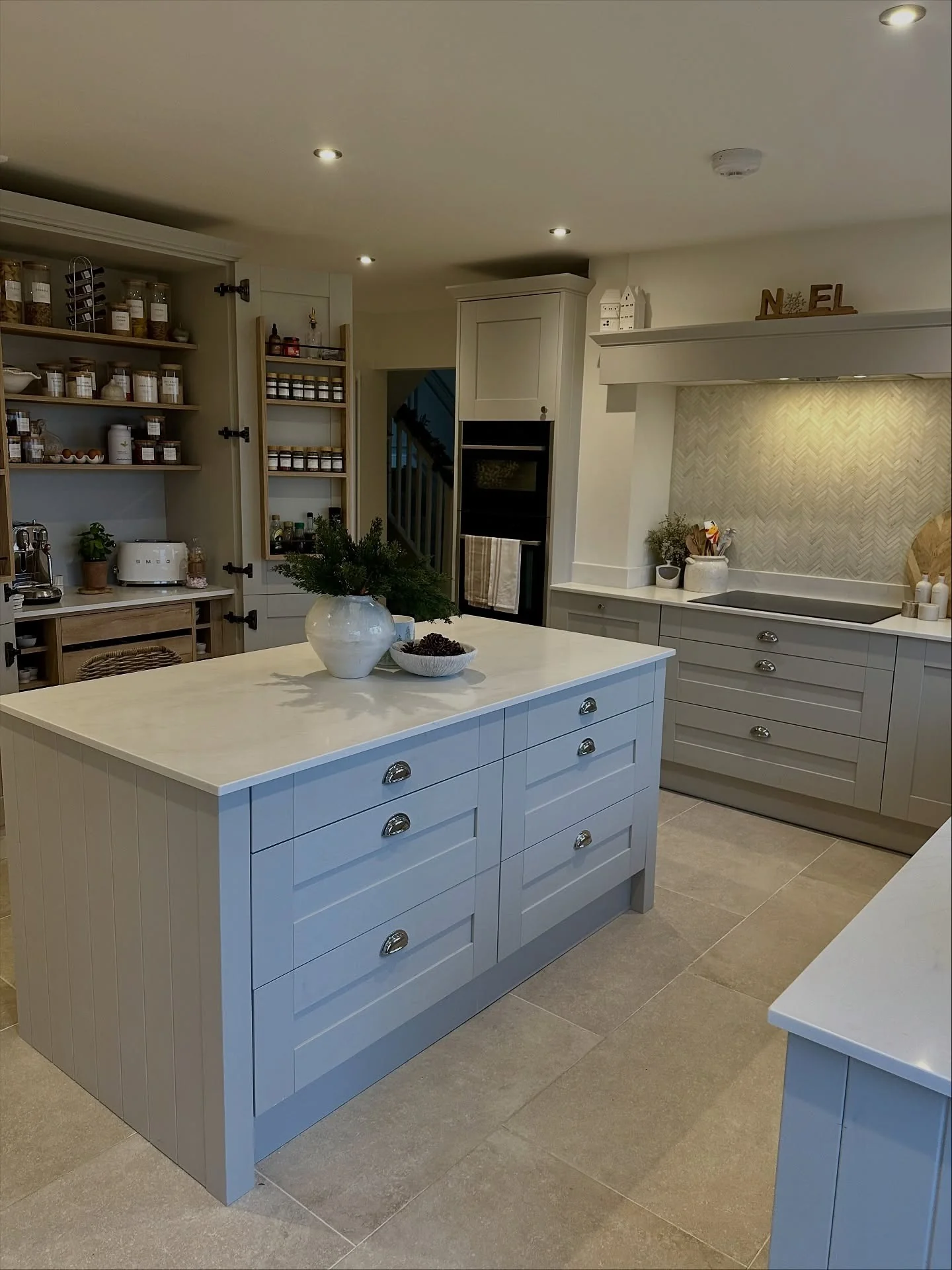 Enduring Grey Floors in a Shaker Kitchen Setting