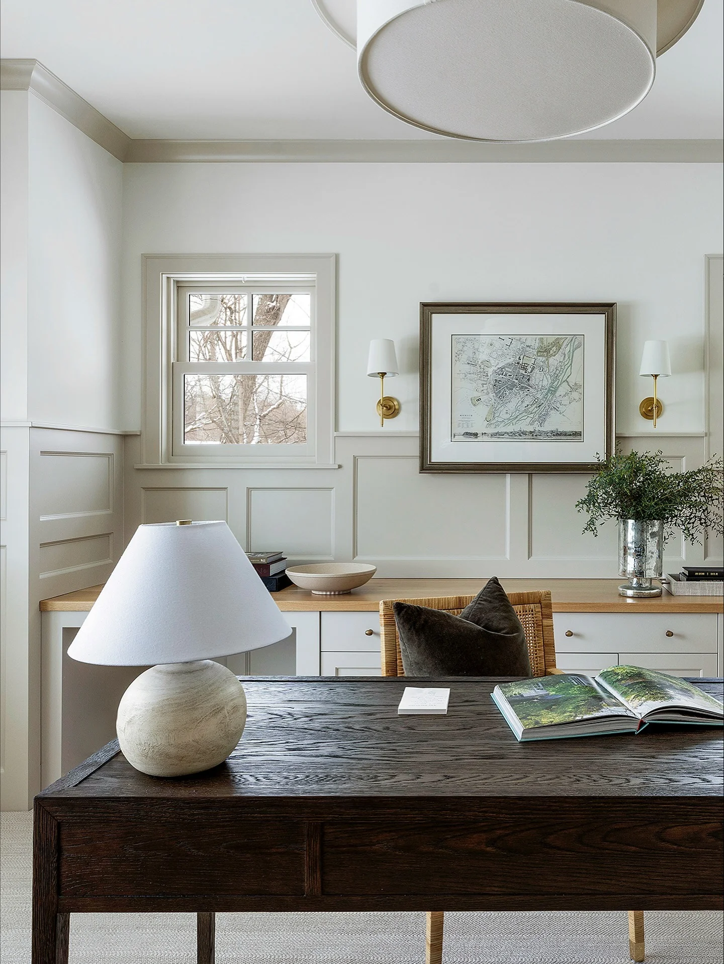 Timeless Contrast in Cream and Espresso (Office Design Ideas)