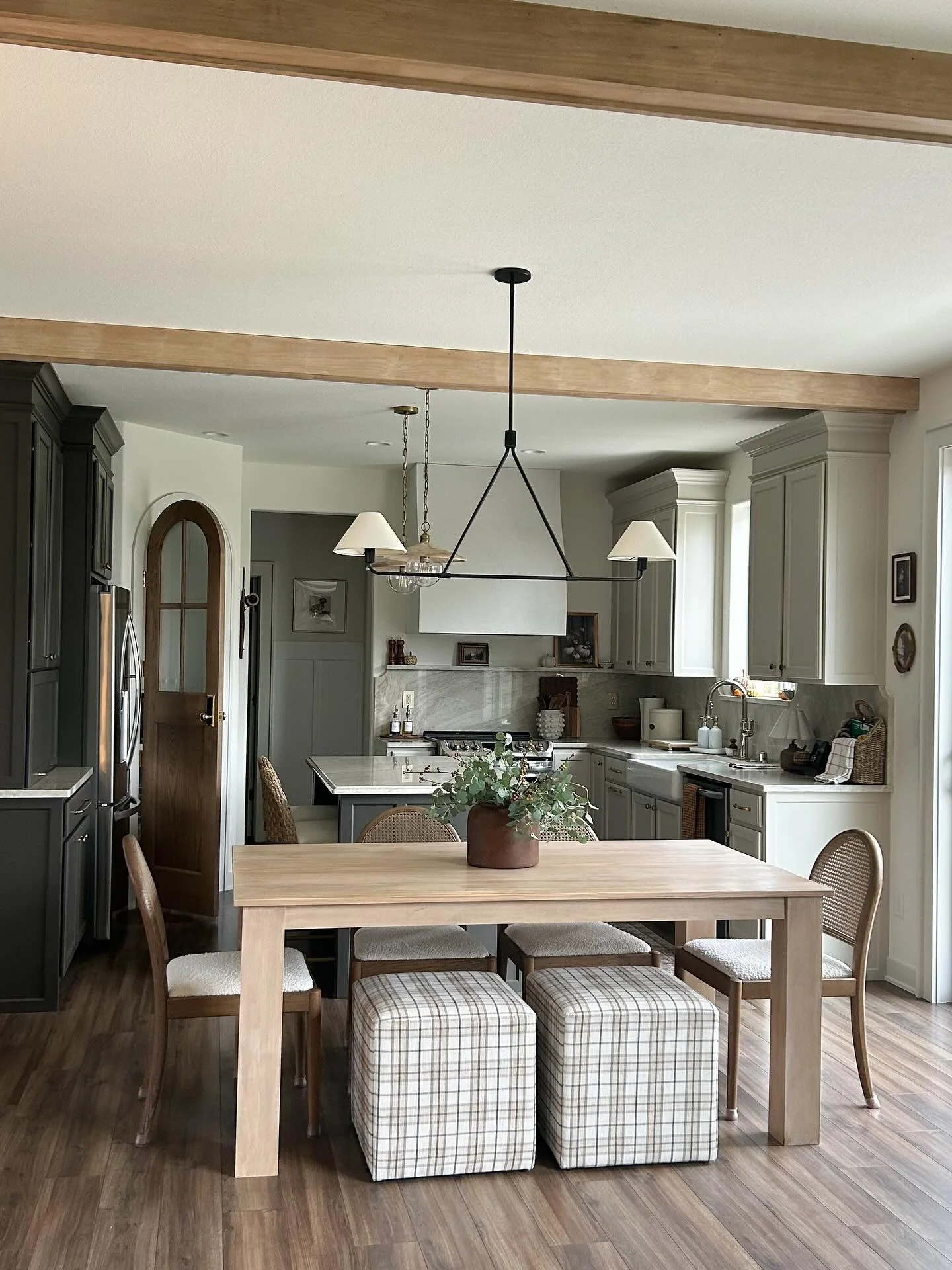 Subtle Sophistication in Wood and Neutrals (Small Kitchen Table Ideas)