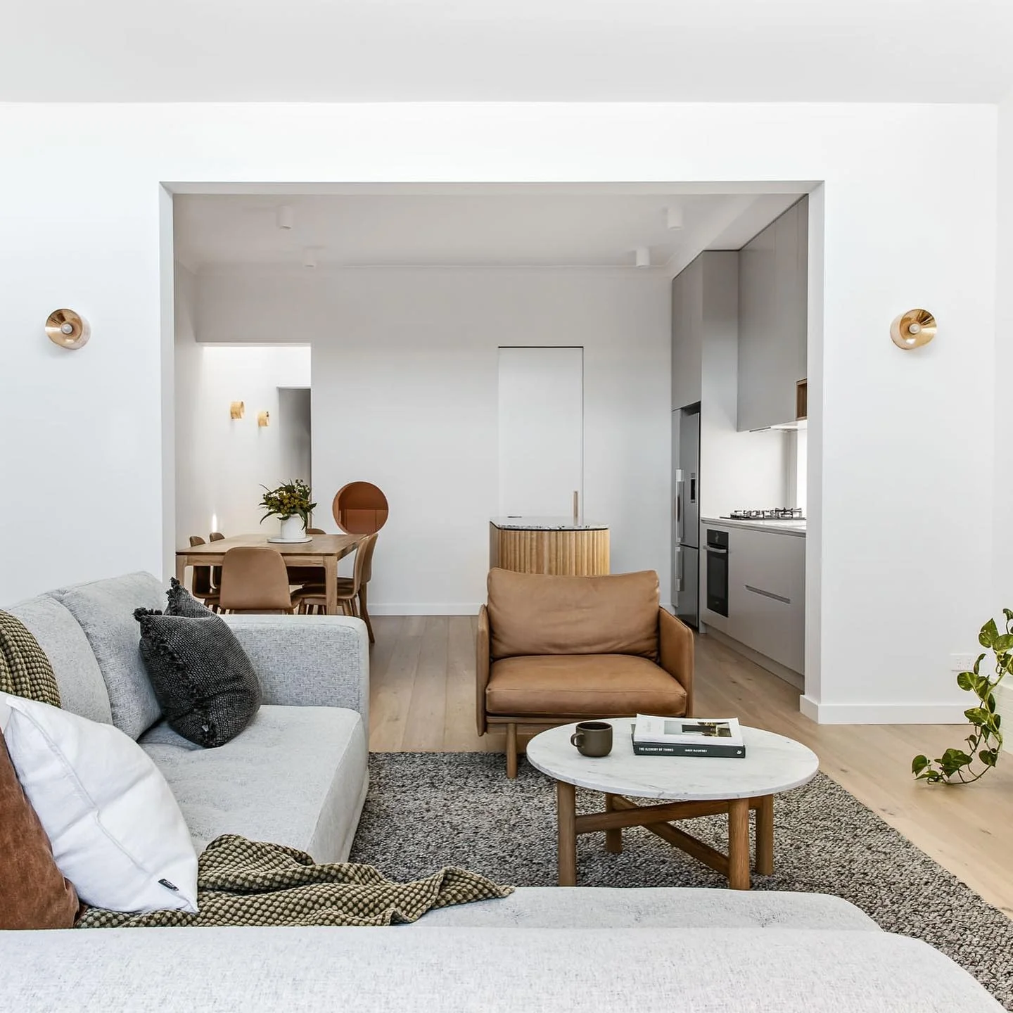 Minimalist Warmth with Natural Hues (Kitchen and Living Room Ideas)