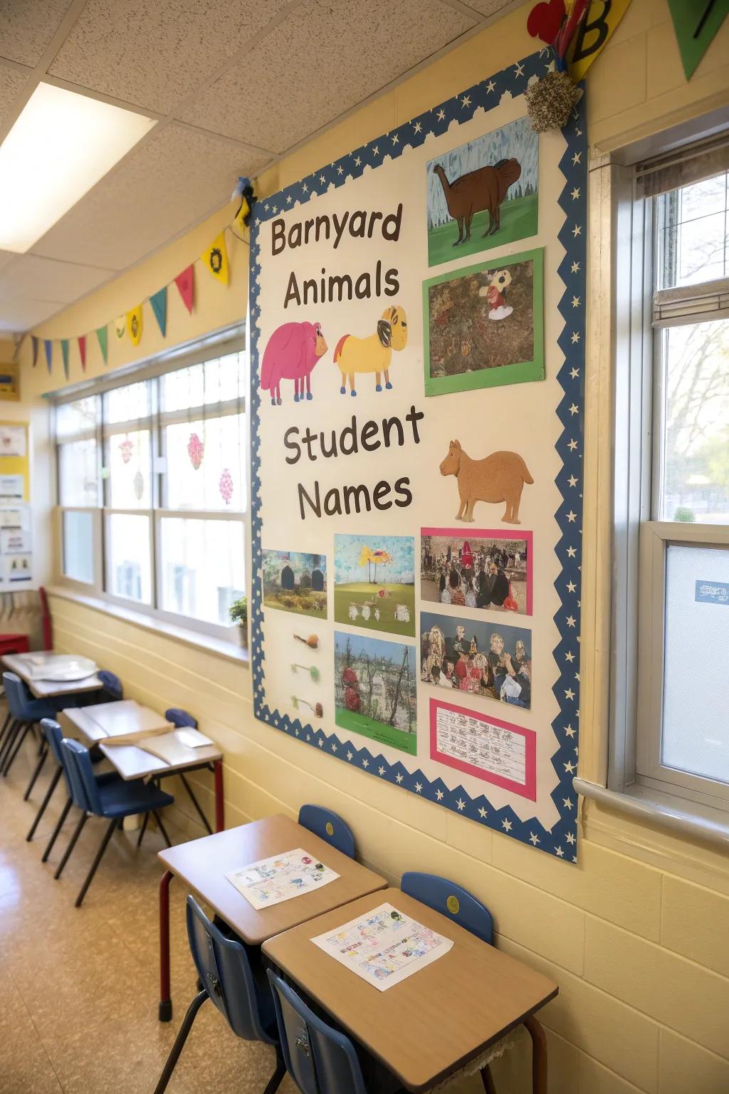A'Barnyard Buddies' board that fosters community