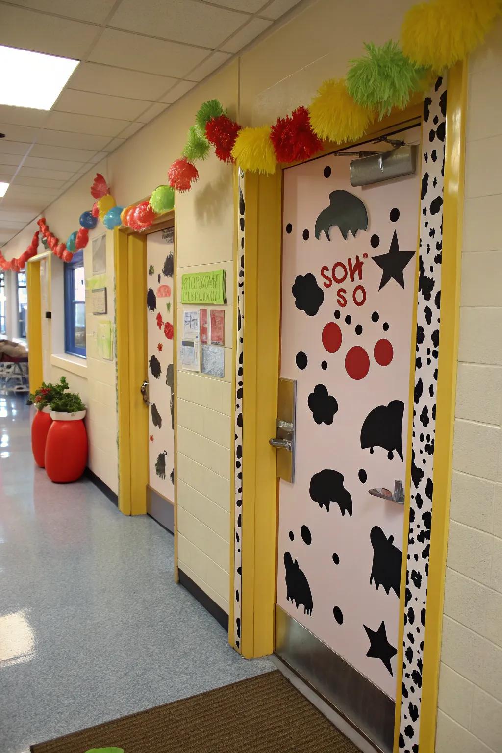 A'The Udder Best Class' door decoration for classroom pride