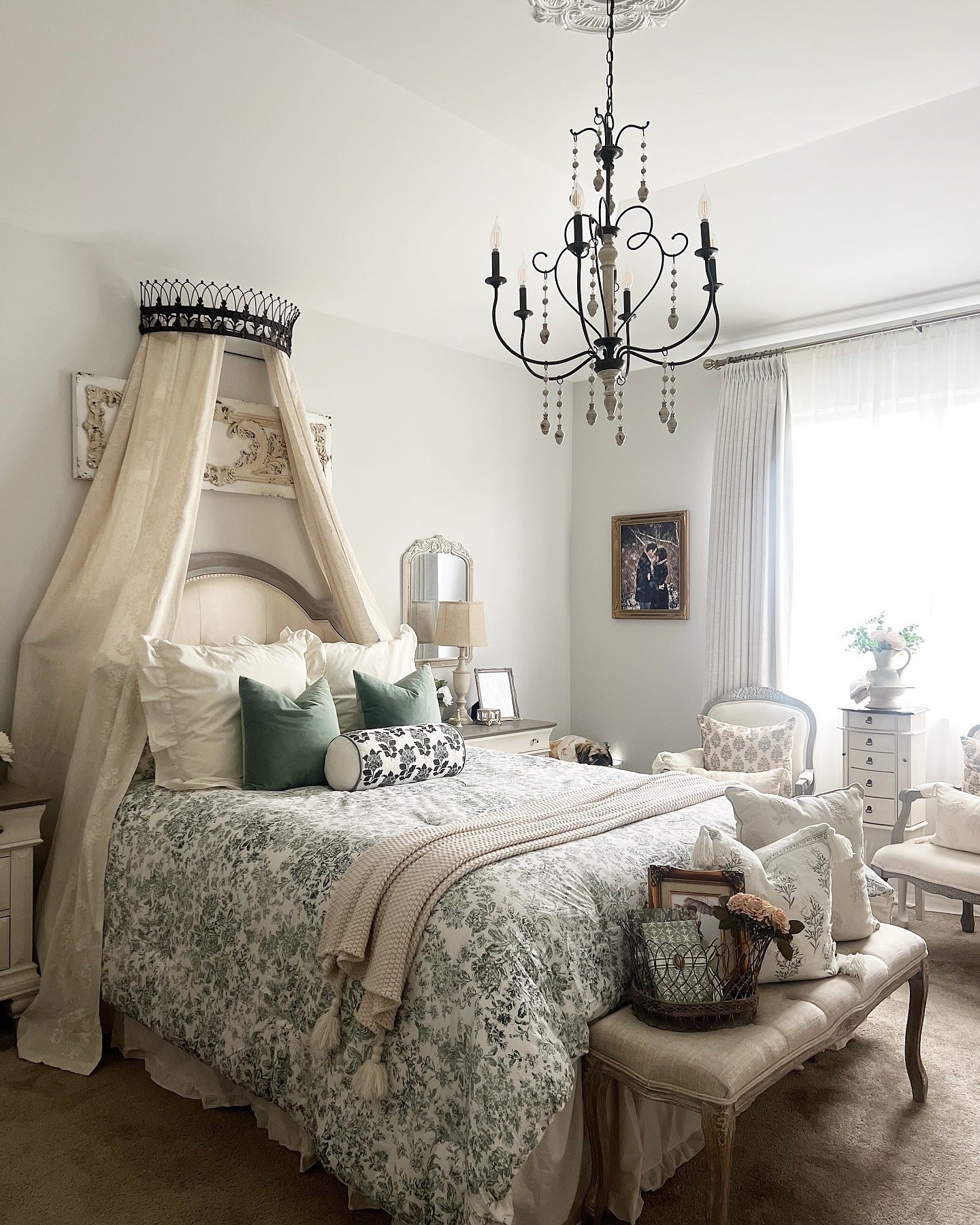 Floral-Inspired French Garden Escape (French Country Bedroom Ideas)
