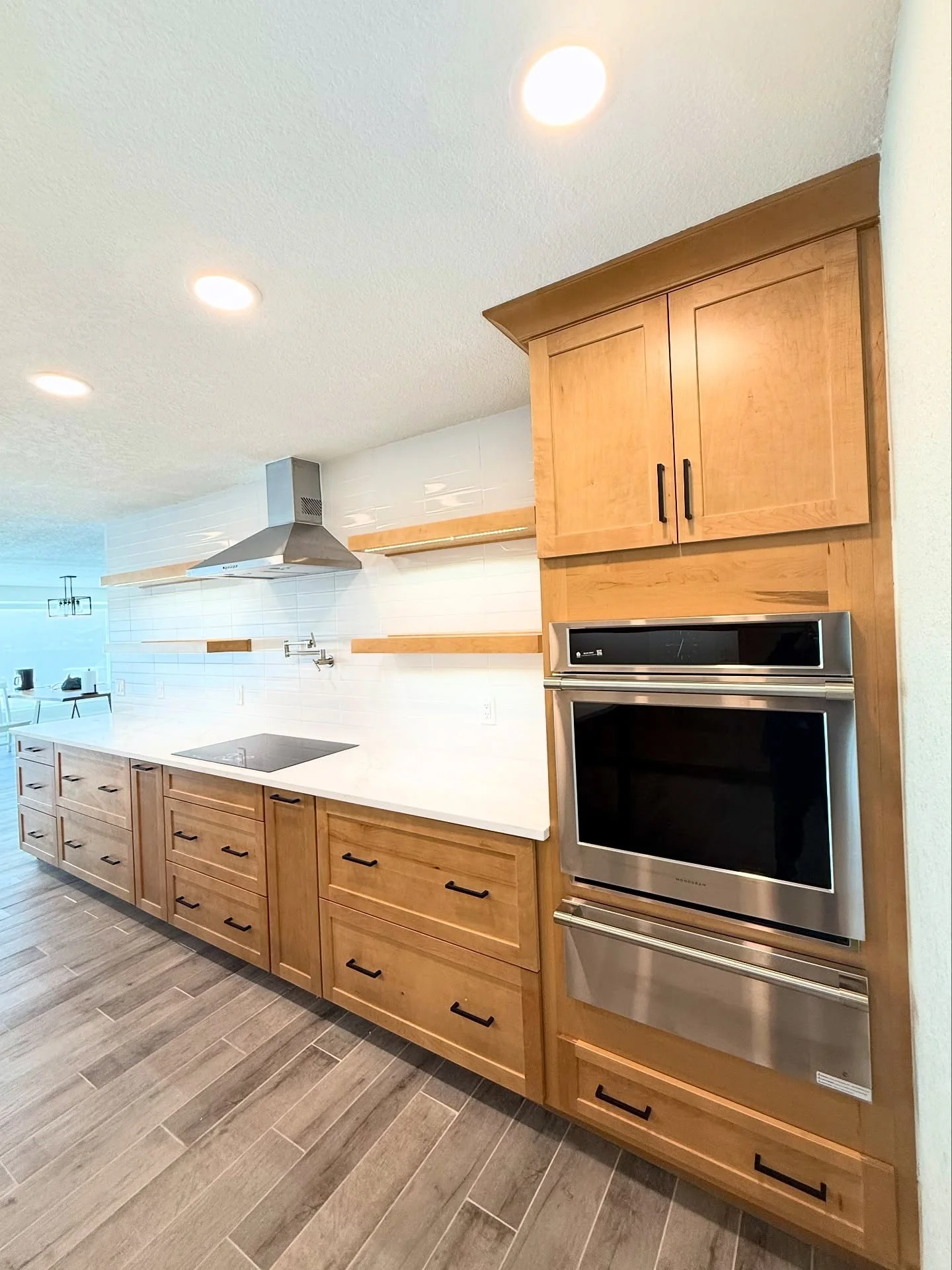 Modern Warmth with Natural Maple Cabinets (Kitchen Cabinet Ideas)