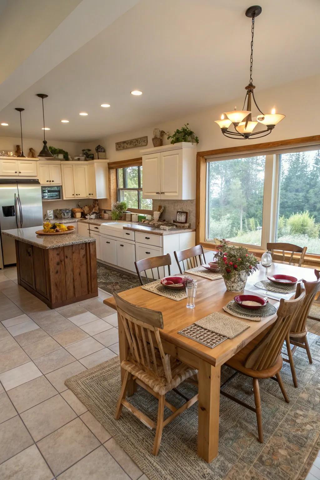 Functional furnishings encourage relaxation and socializing.