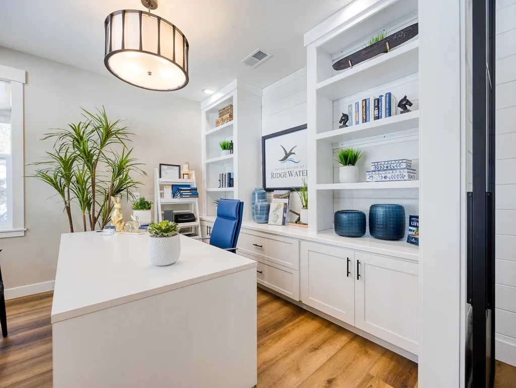 Crisp Coastal-Inspired White Office