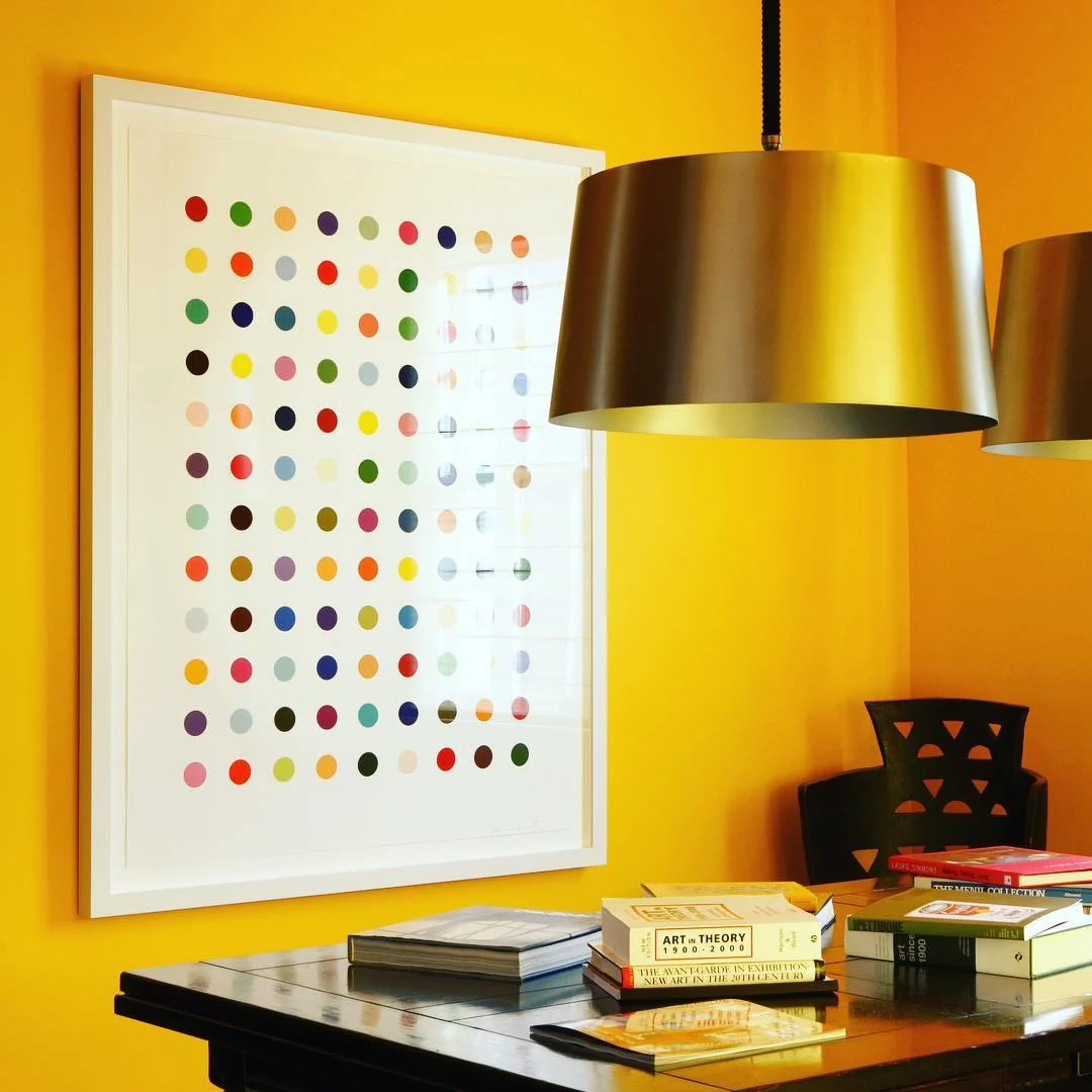 Artistic Vibes Playful Yellow Accent Wall