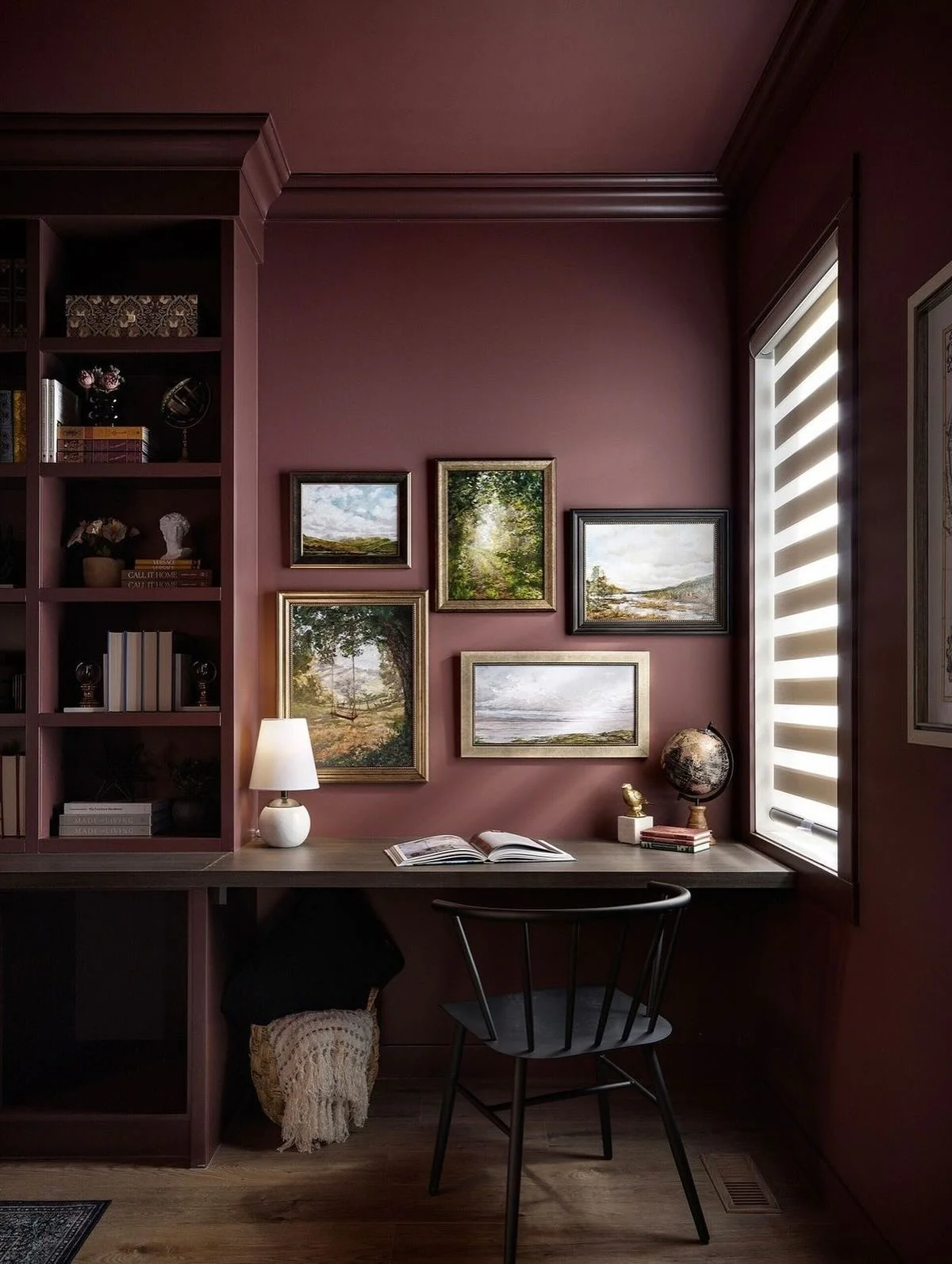 Inspiring Plum Hues (Paint Colors for Office Ideas)