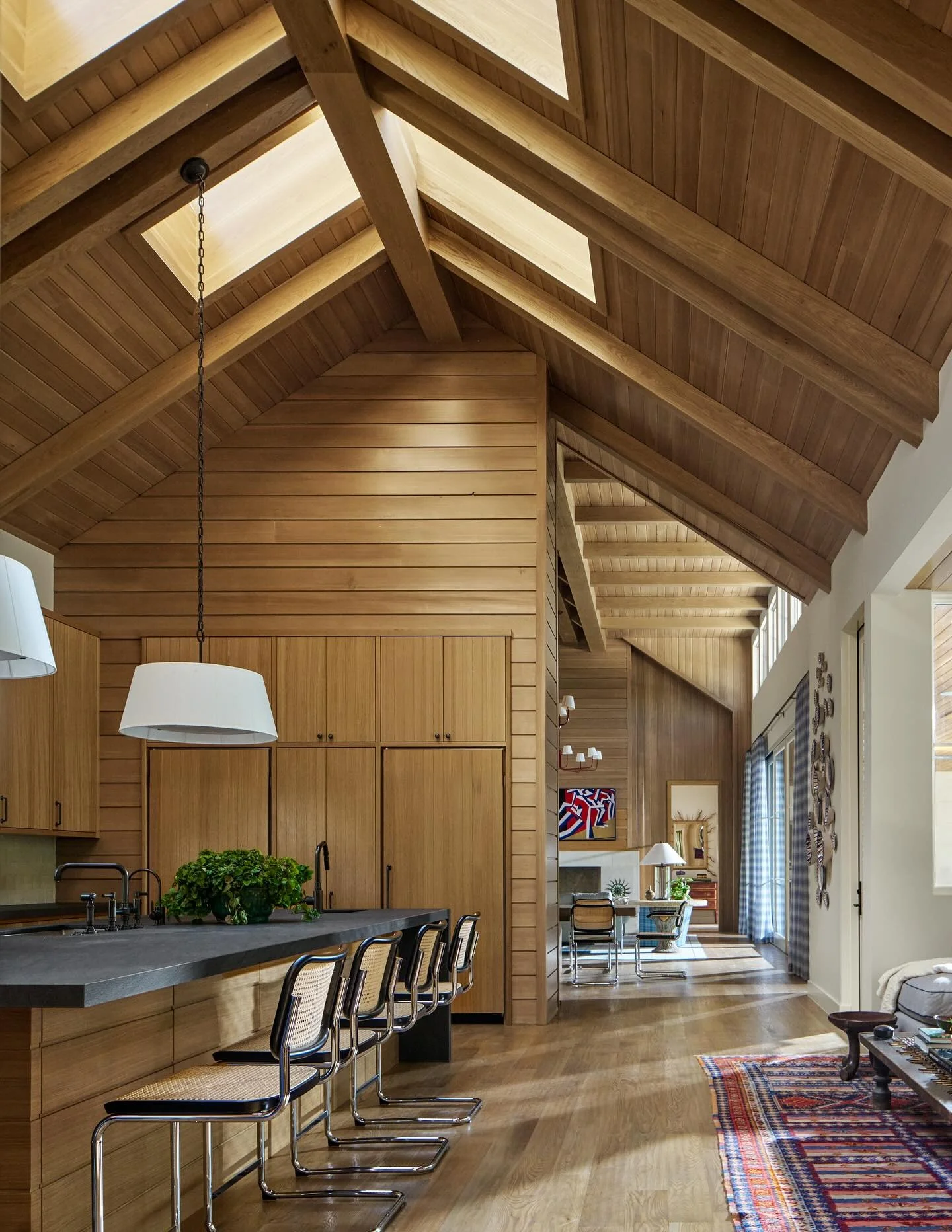 Rustic Charm Elevated by Vaulted Wooden Ceilings (Wooden Kitchen Ideas)