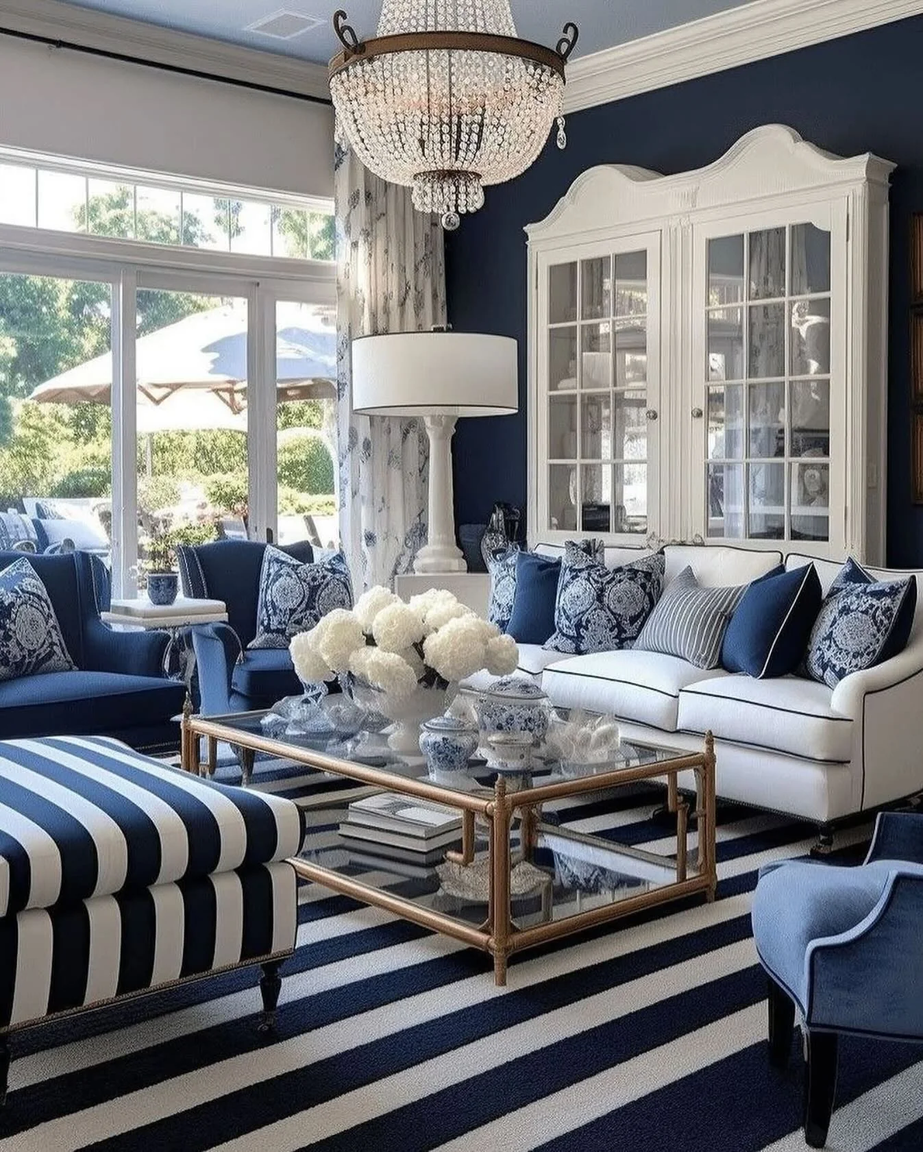 Coastal Charm with Navy and White