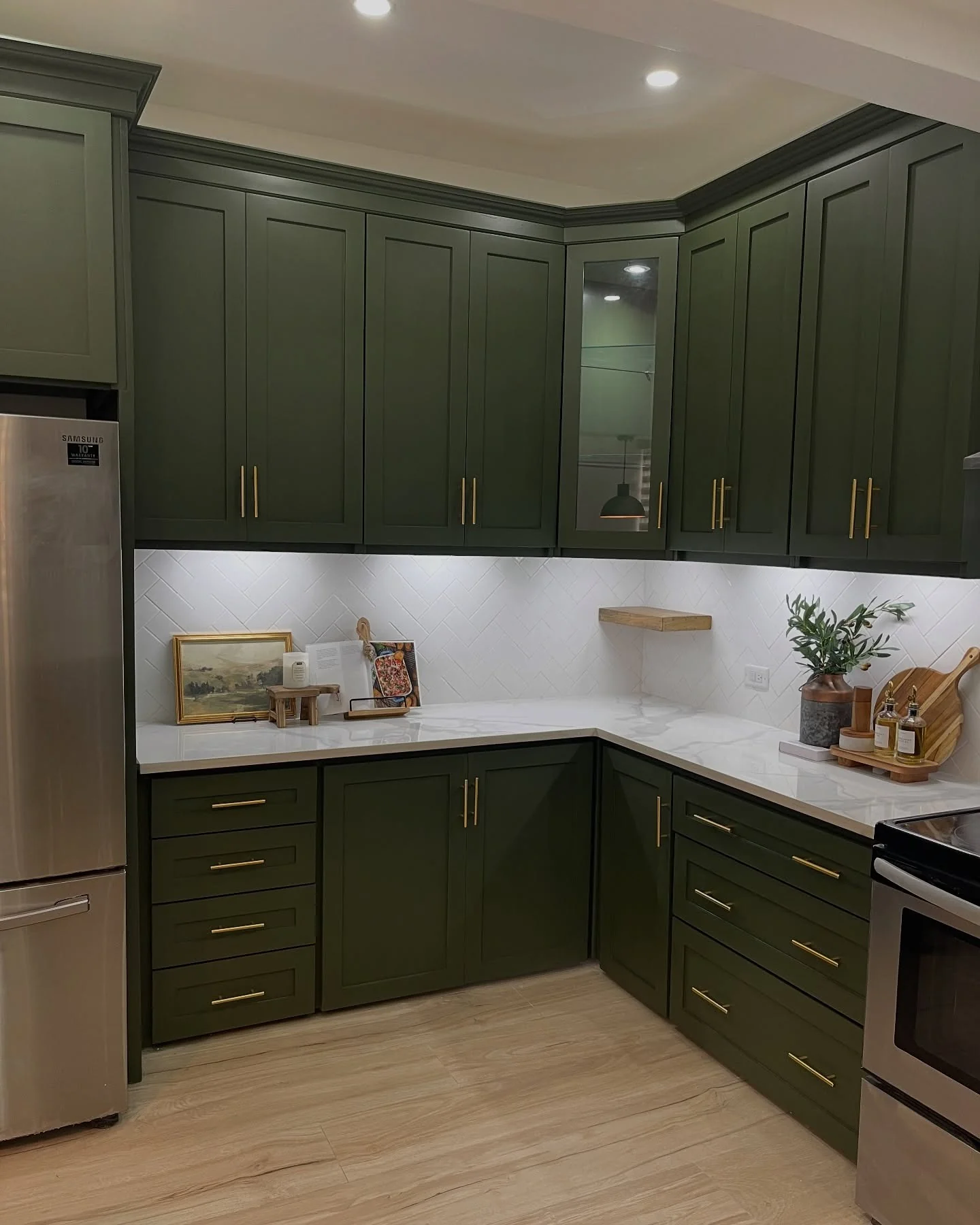 Olive and Brass Kitchen